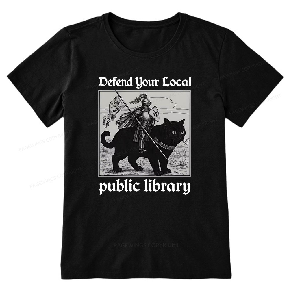 Pagewings Defend Your Local public library Unisex Classic T-shirt