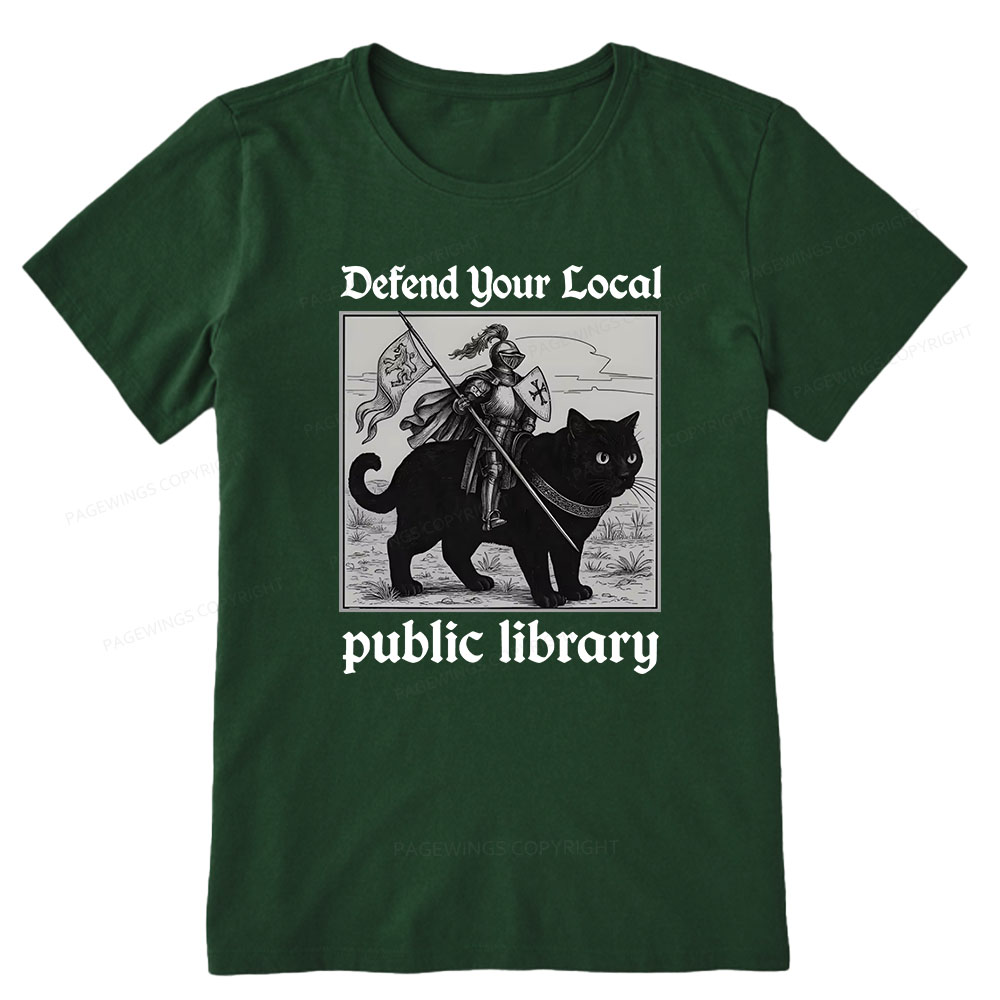 Pagewings Defend Your Local public library Unisex Classic T-shirt