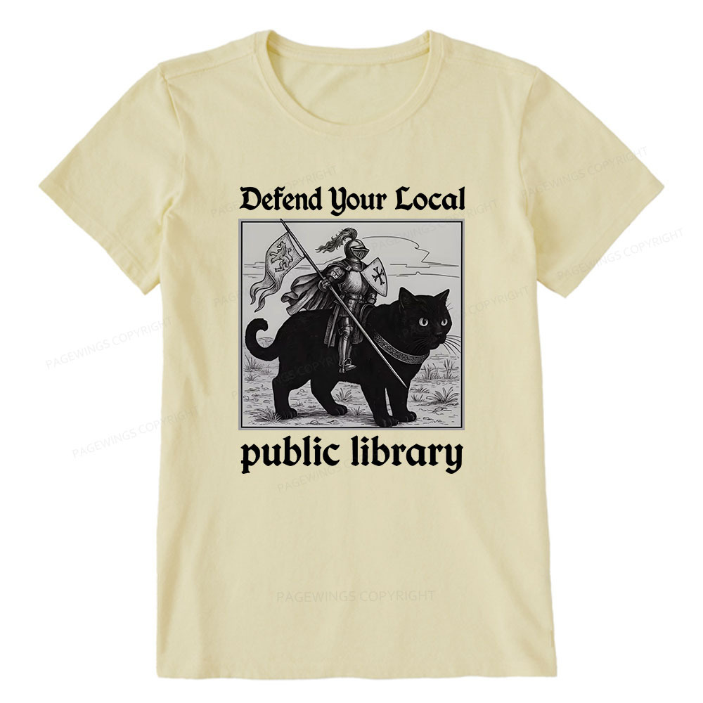 Pagewings Defend Your Local public library Unisex Classic T-shirt