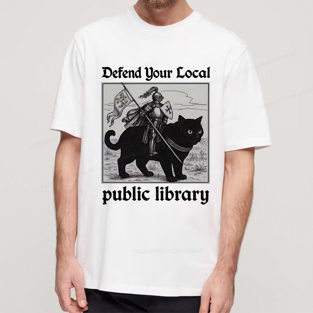 Pagewings Defend Your Local public library Unisex Classic T-shirt