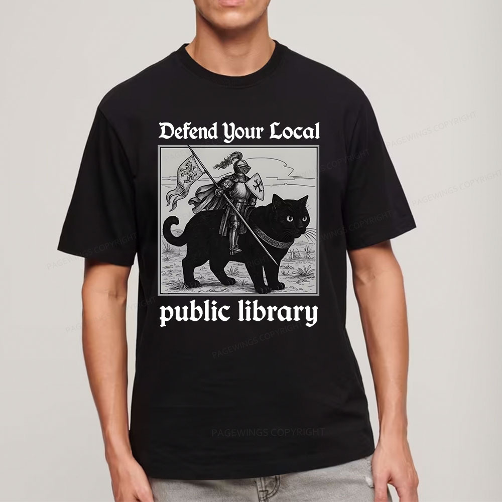 Pagewings Defend Your Local public library Unisex Classic T-shirt