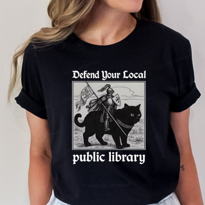 Pagewings Defend Your Local public library Unisex Classic T-shirt