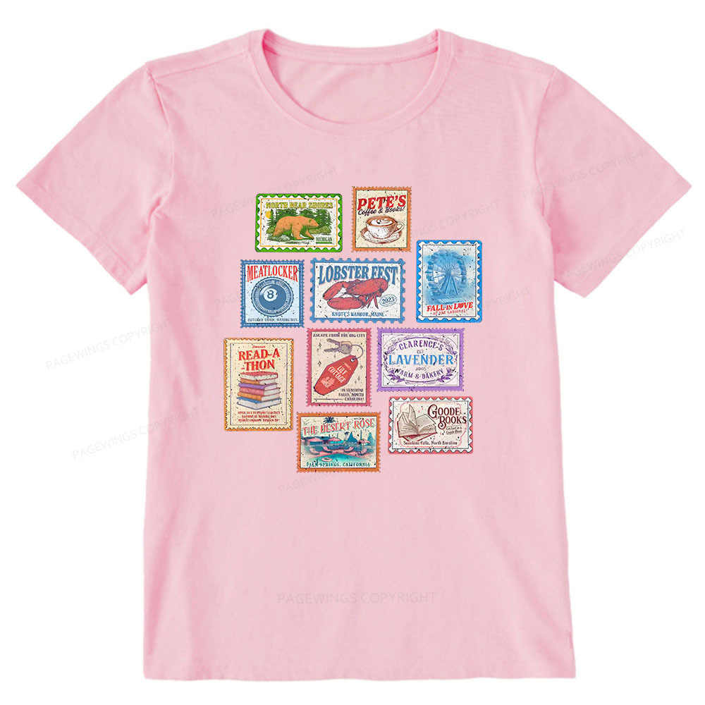 Pagewings Books Stamp Beach Read Unisex Classic T-shirt