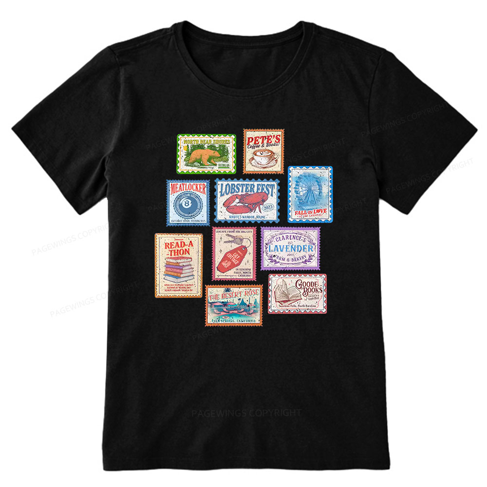 Pagewings Books Stamp Beach Read Unisex Classic T-shirt