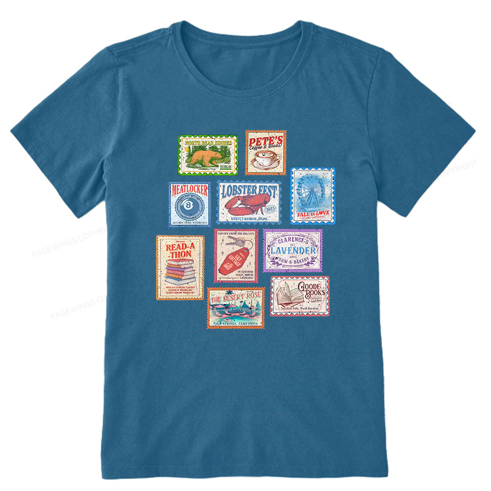 Pagewings Books Stamp Beach Read Unisex Classic T-shirt