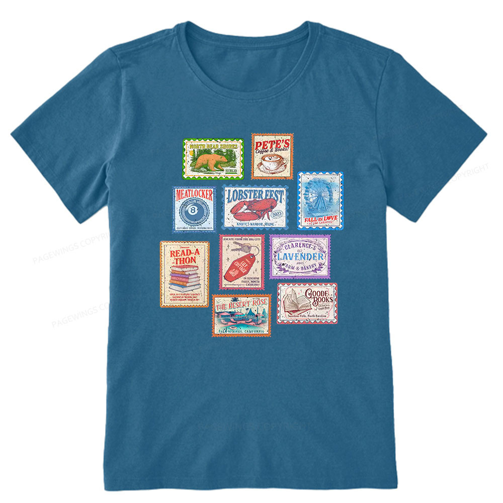 Pagewings Books Stamp Beach Read Unisex Classic T-shirt
