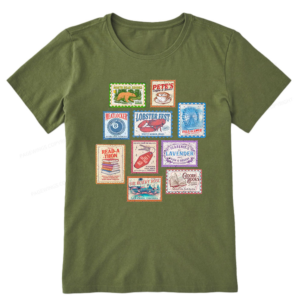 Pagewings Books Stamp Beach Read Unisex Classic T-shirt