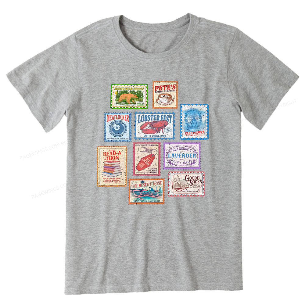 Pagewings Books Stamp Beach Read Unisex Classic T-shirt
