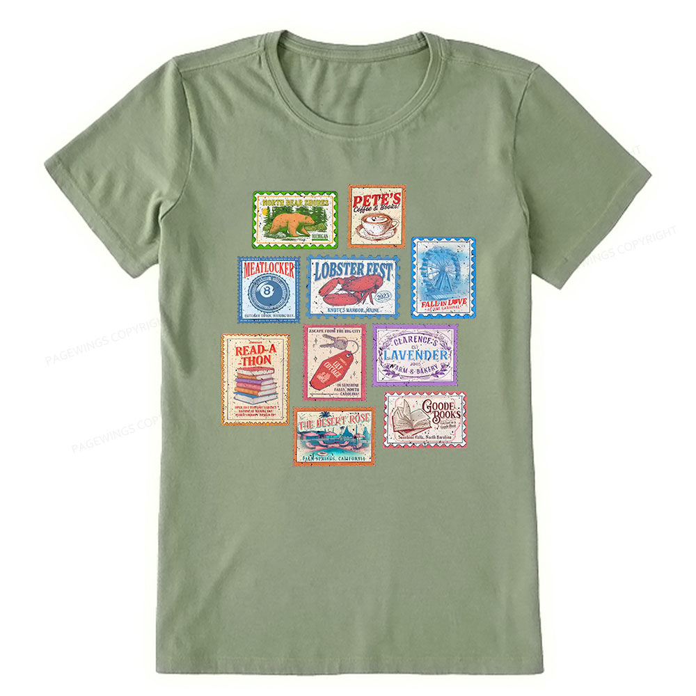 Pagewings Books Stamp Beach Read Unisex Classic T-shirt
