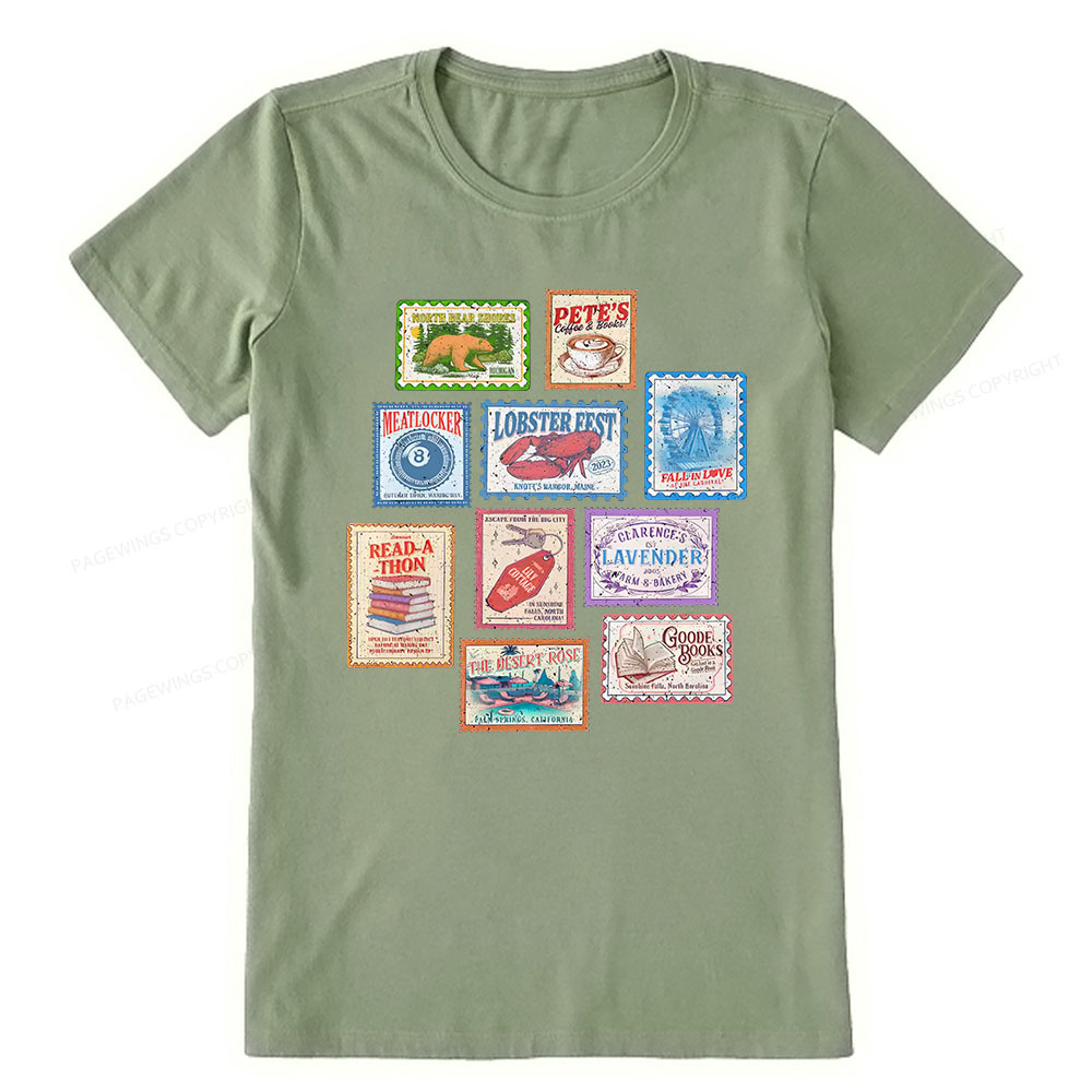 Pagewings Books Stamp Beach Read Unisex Classic T-shirt