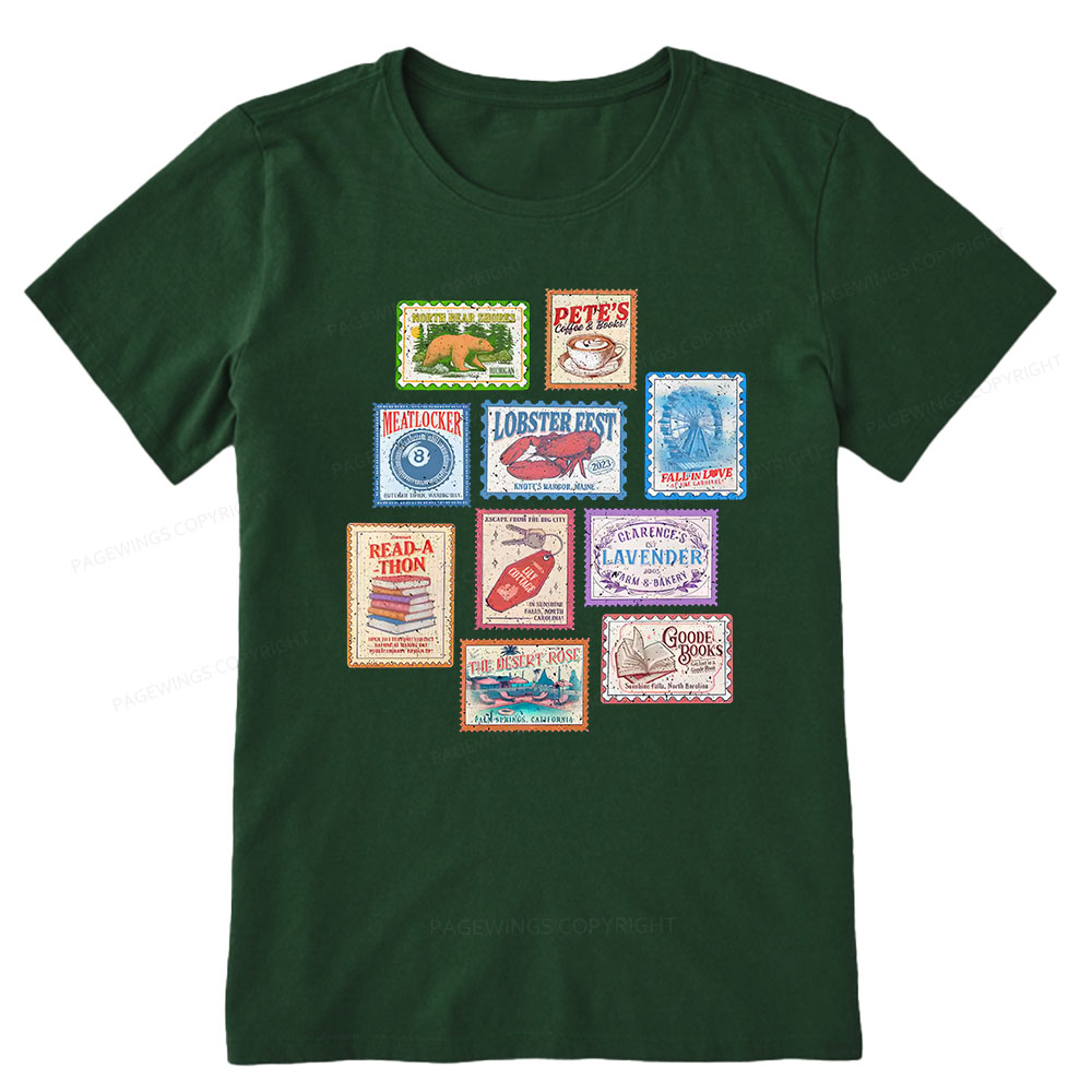 Pagewings Books Stamp Beach Read Unisex Classic T-shirt