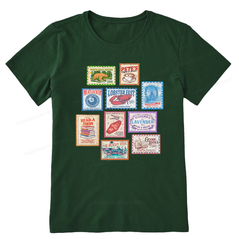Pagewings Books Stamp Beach Read Unisex Classic T-shirt