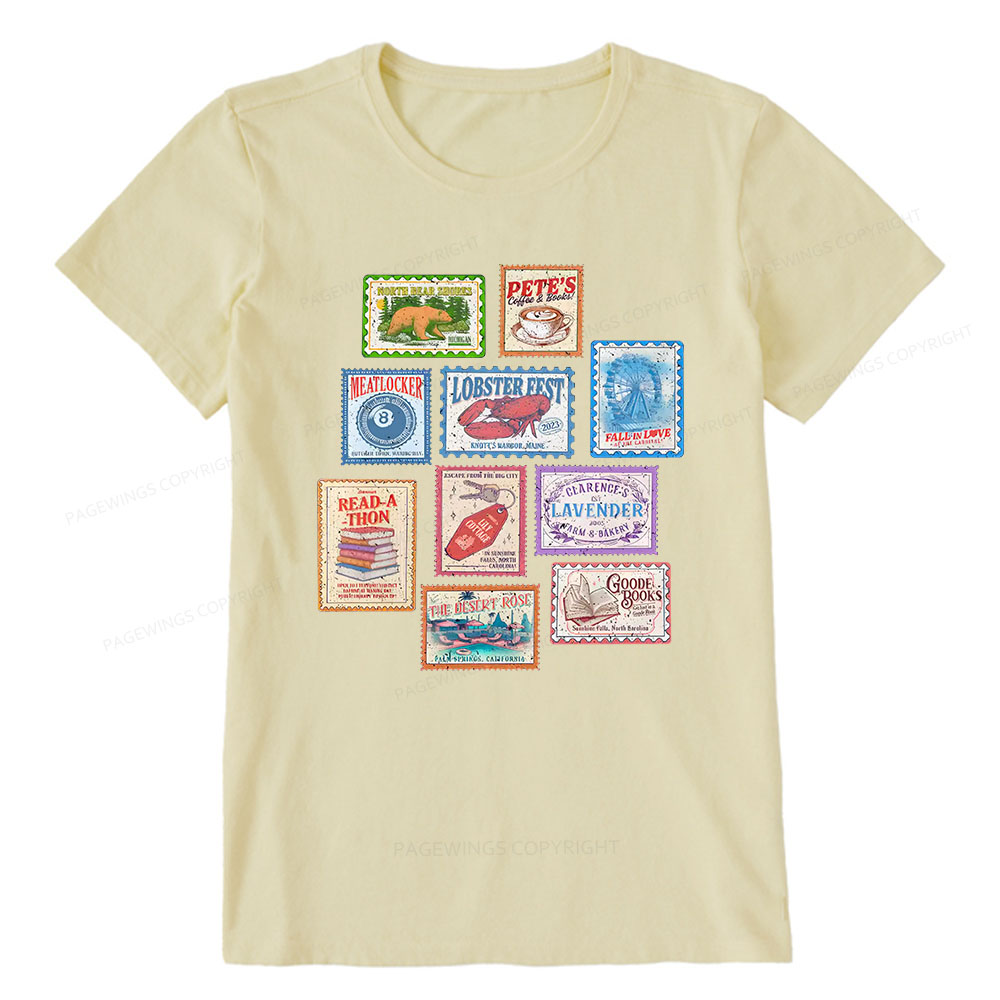 Pagewings Books Stamp Beach Read Unisex Classic T-shirt