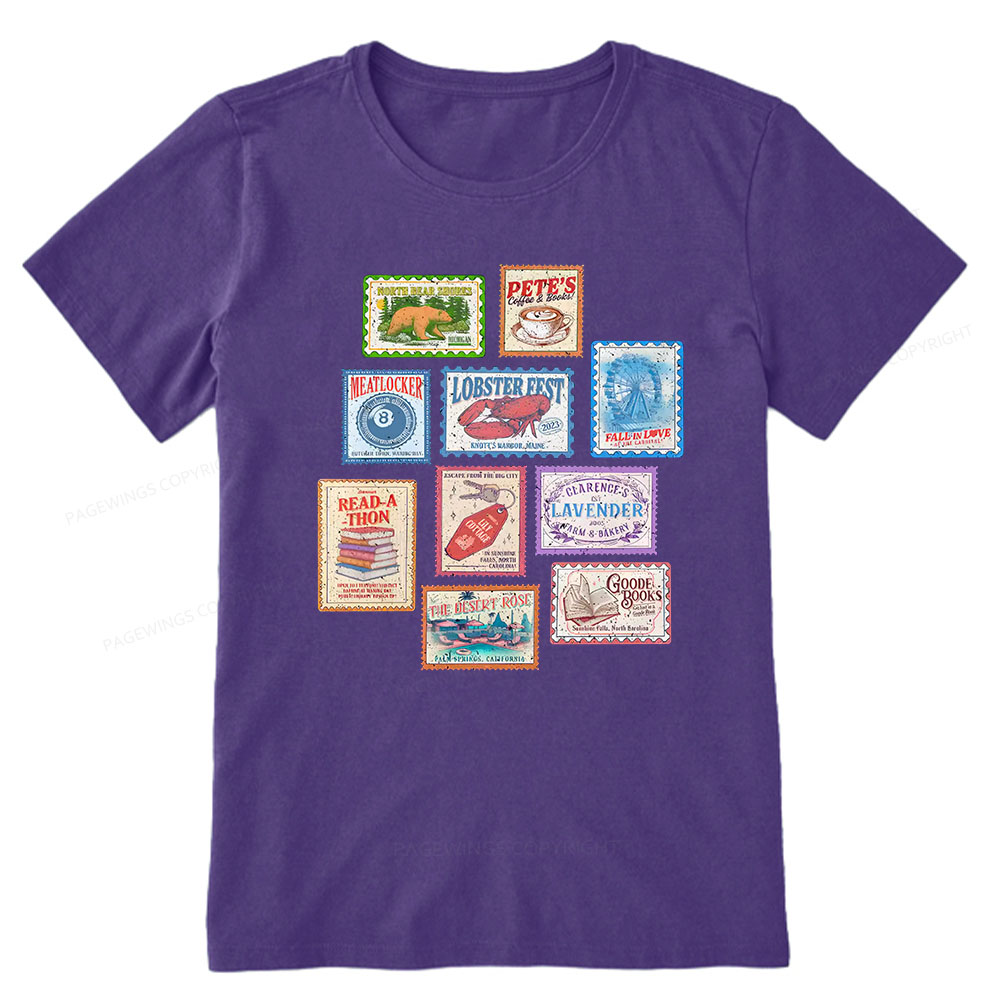 Pagewings Books Stamp Beach Read Unisex Classic T-shirt