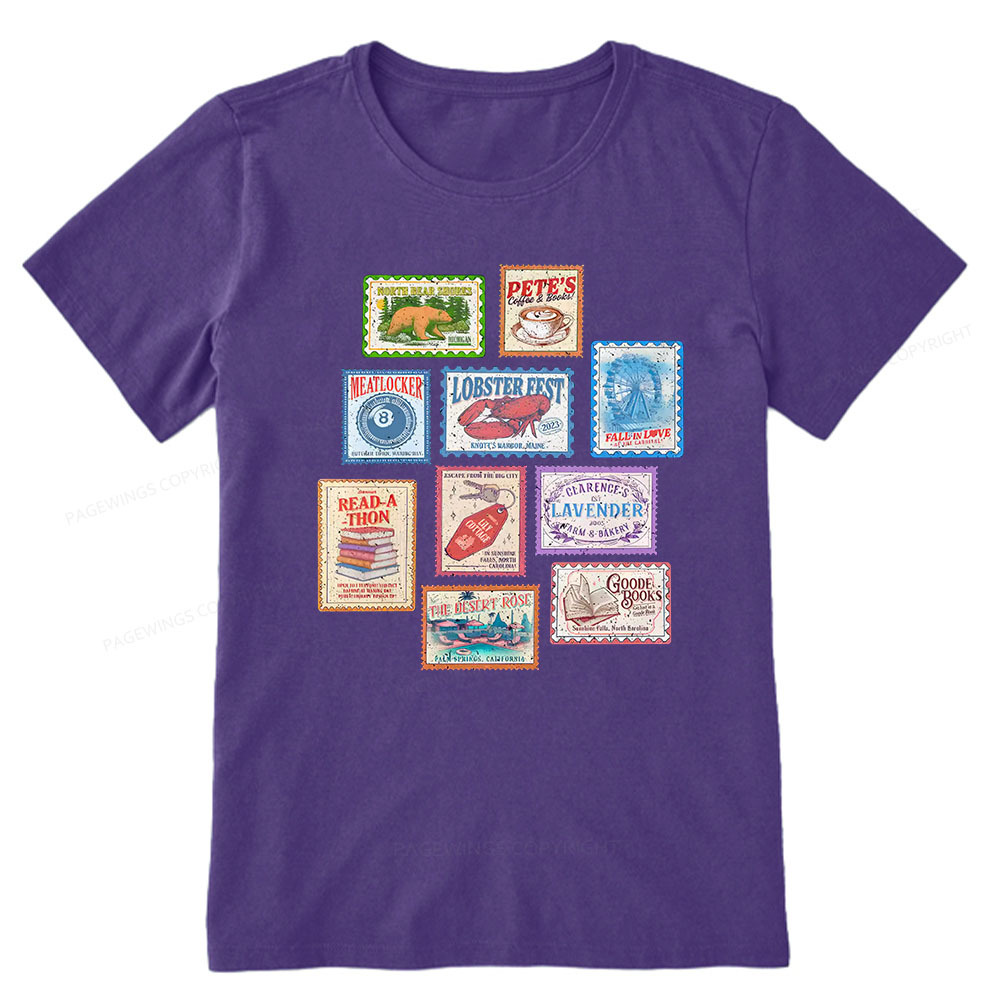Pagewings Books Stamp Beach Read Unisex Classic T-shirt