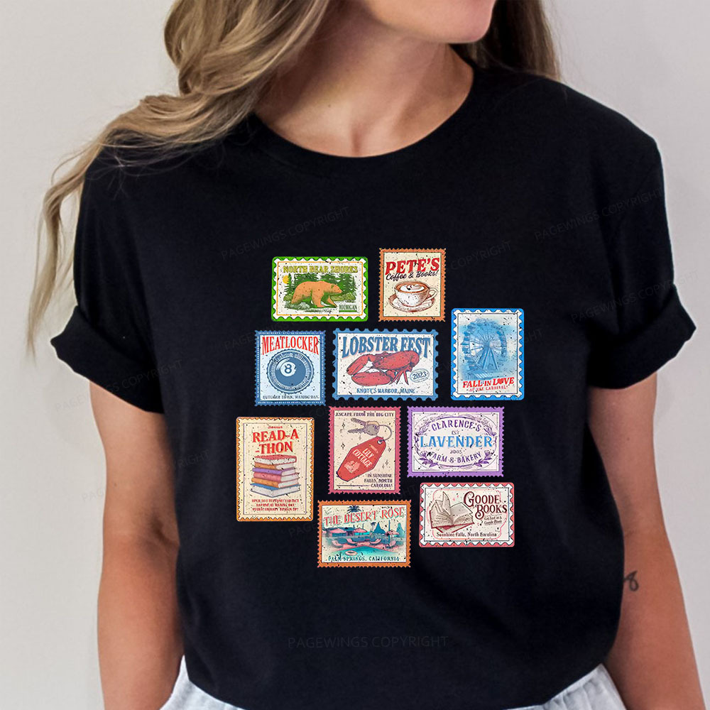 Pagewings Books Stamp Beach Read Unisex Classic T-shirt