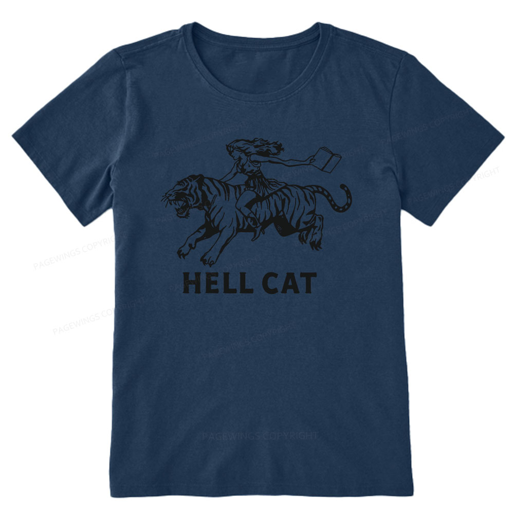 Pagewings Cowgirl Hell Cat  Unisex Classic T-shirt