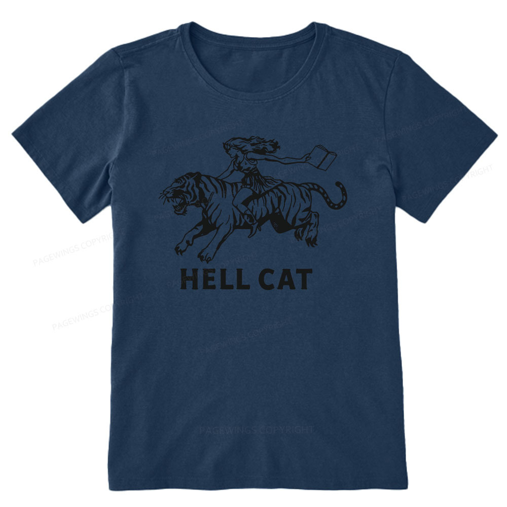 Pagewings Cowgirl Hell Cat  Unisex Classic T-shirt