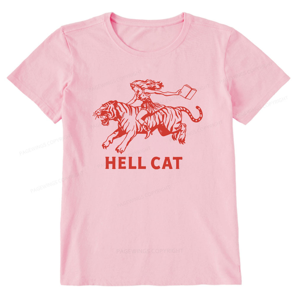 Pagewings Cowgirl Hell Cat  Unisex Classic T-shirt