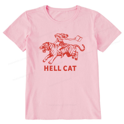 Pagewings Cowgirl Hell Cat  Unisex Classic T-shirt