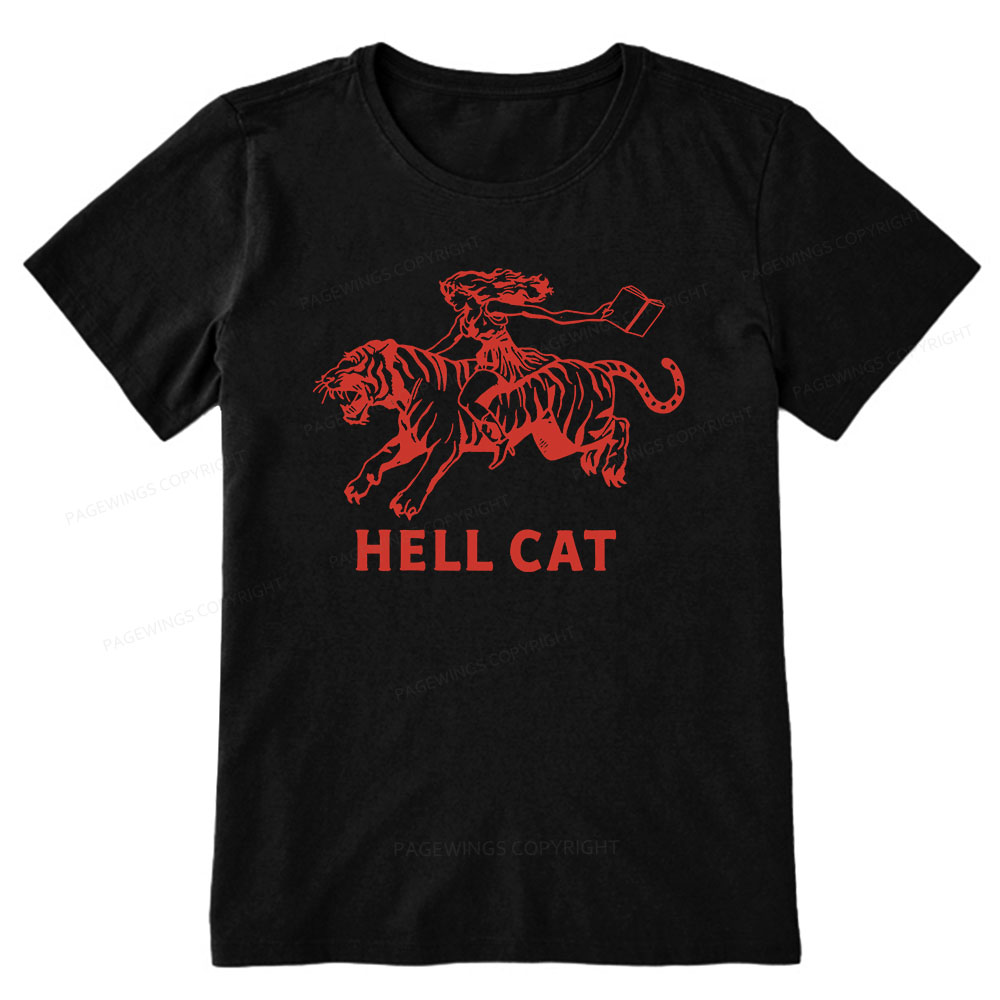 Pagewings Cowgirl Hell Cat  Unisex Classic T-shirt