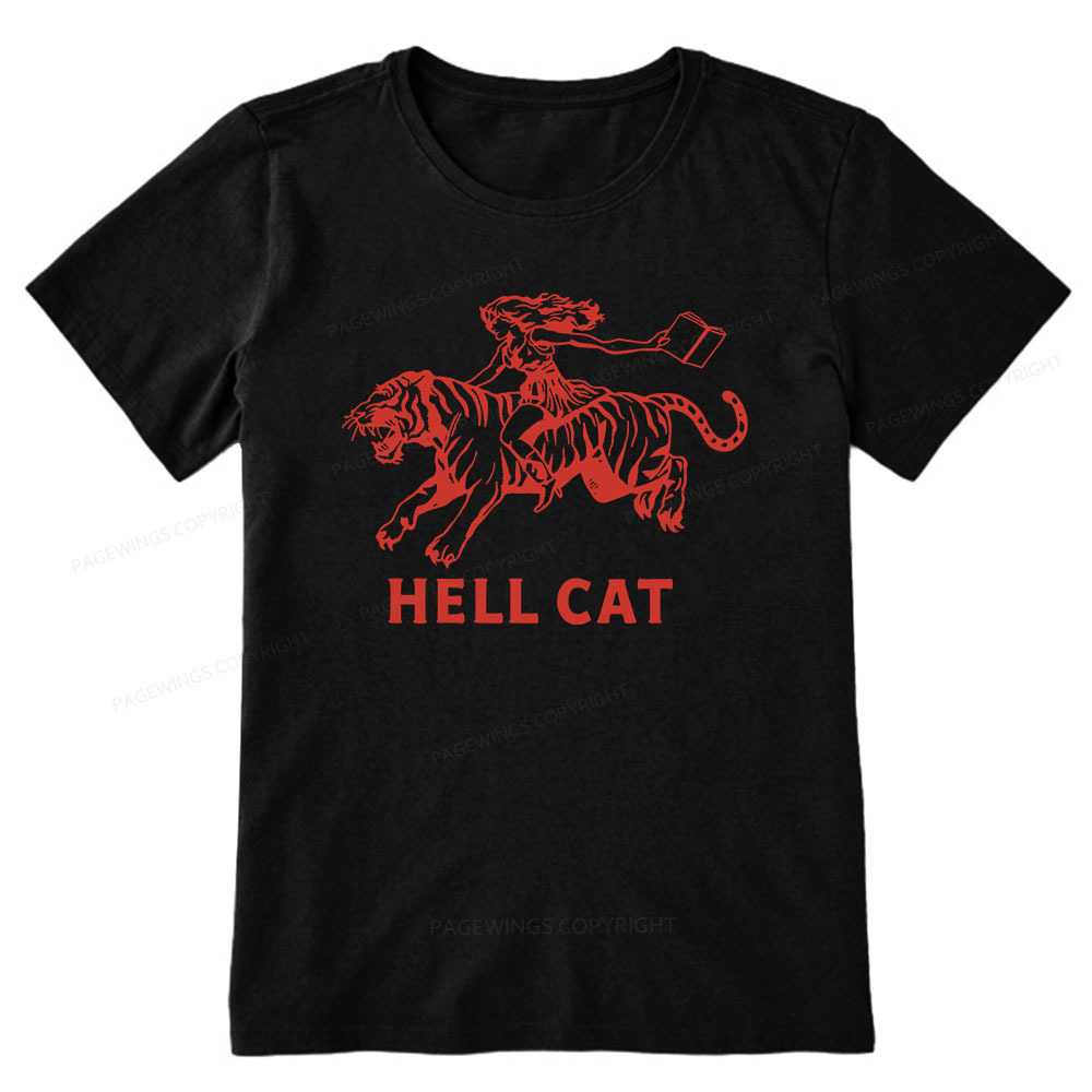 Pagewings Cowgirl Hell Cat  Unisex Classic T-shirt