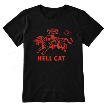 Pagewings Cowgirl Hell Cat  Unisex Classic T-shirt
