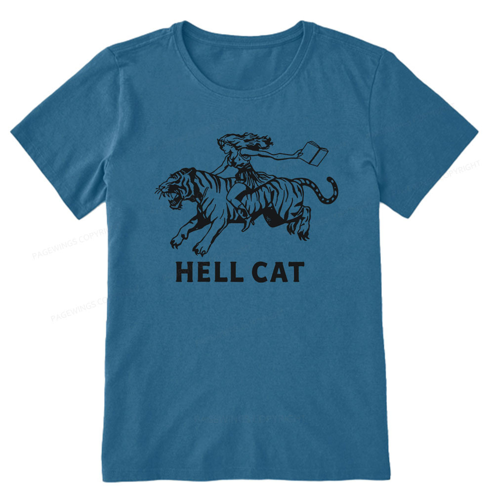 Pagewings Cowgirl Hell Cat  Unisex Classic T-shirt