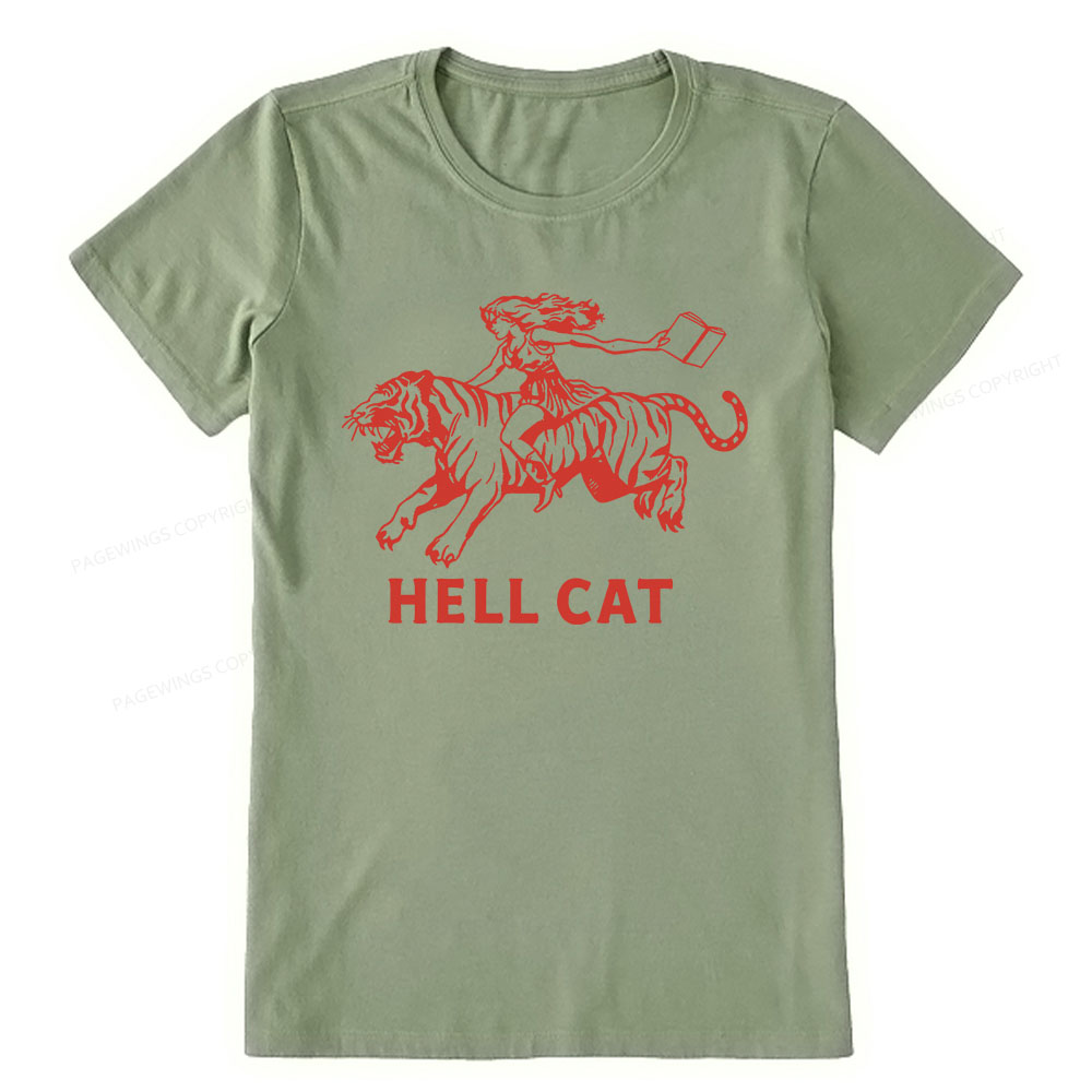 Pagewings Cowgirl Hell Cat  Unisex Classic T-shirt