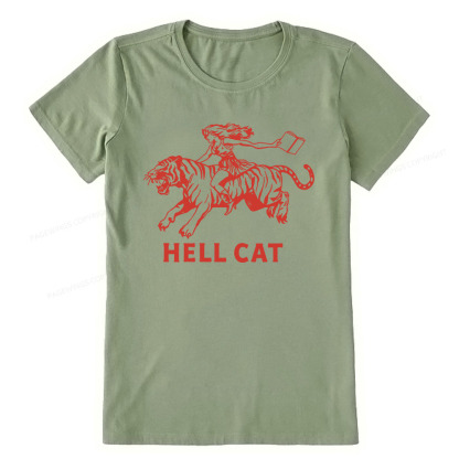 Pagewings Cowgirl Hell Cat  Unisex Classic T-shirt