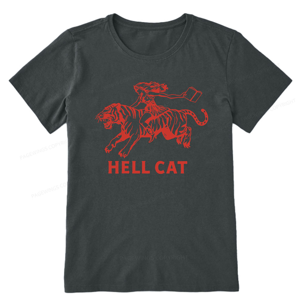 Pagewings Cowgirl Hell Cat  Unisex Classic T-shirt