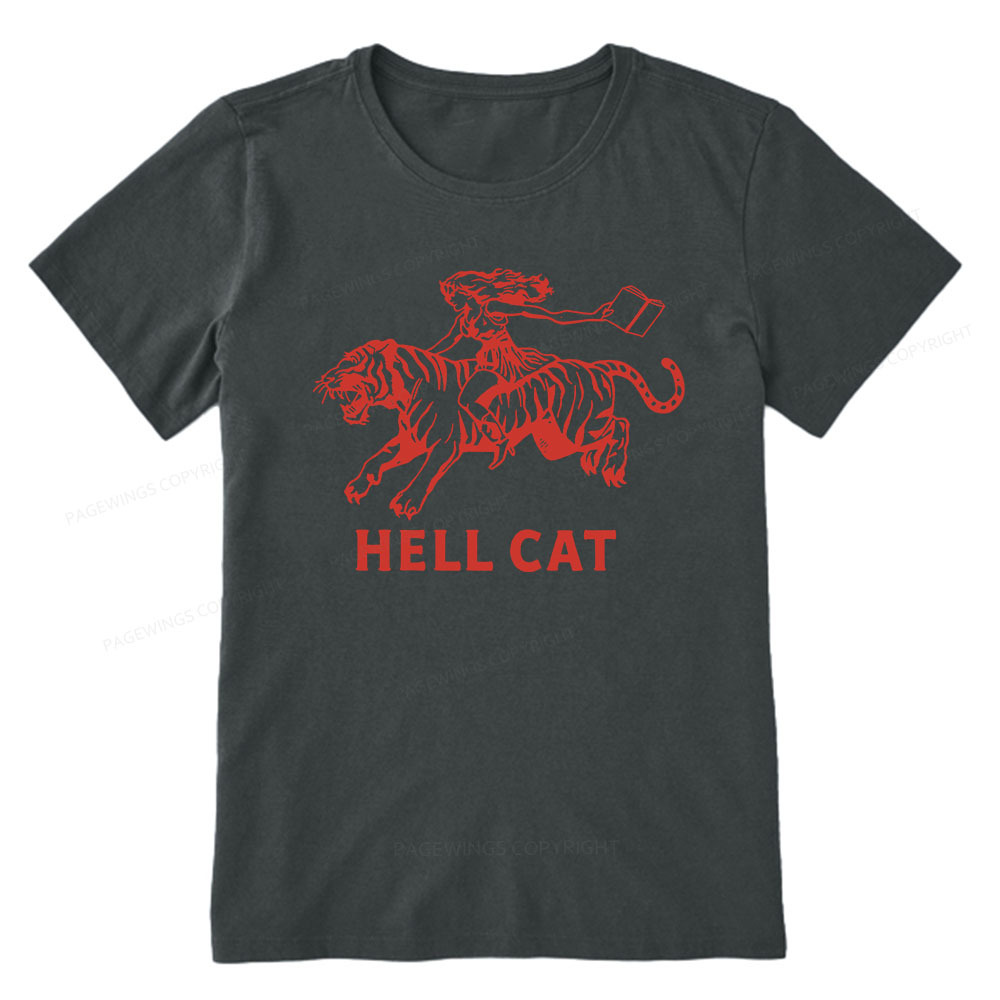 Pagewings Cowgirl Hell Cat  Unisex Classic T-shirt