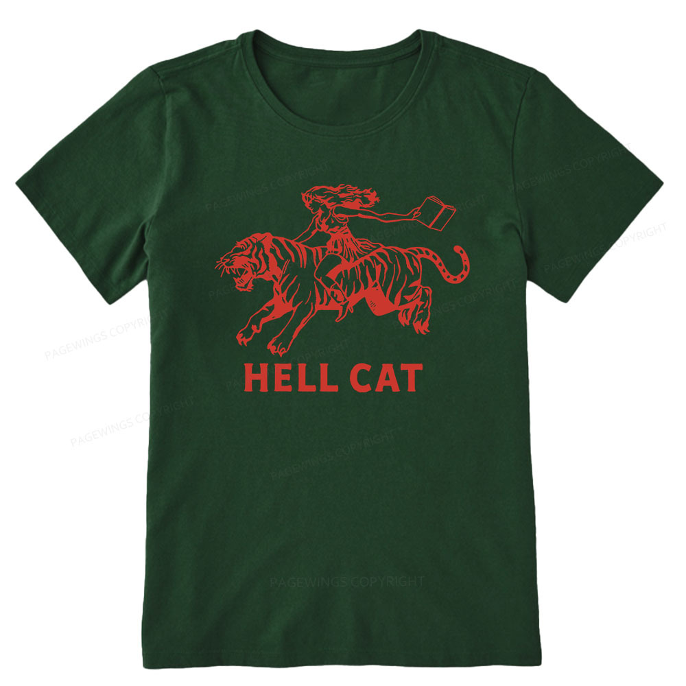 Pagewings Cowgirl Hell Cat  Unisex Classic T-shirt