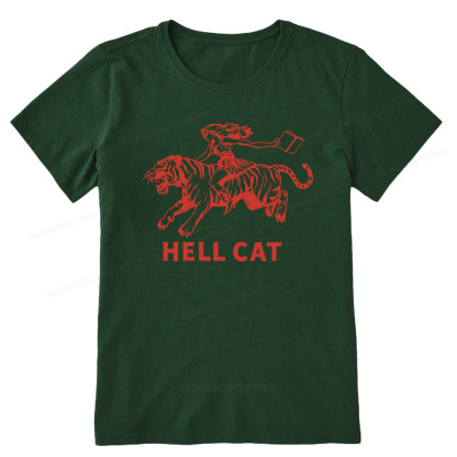 Pagewings Cowgirl Hell Cat  Unisex Classic T-shirt