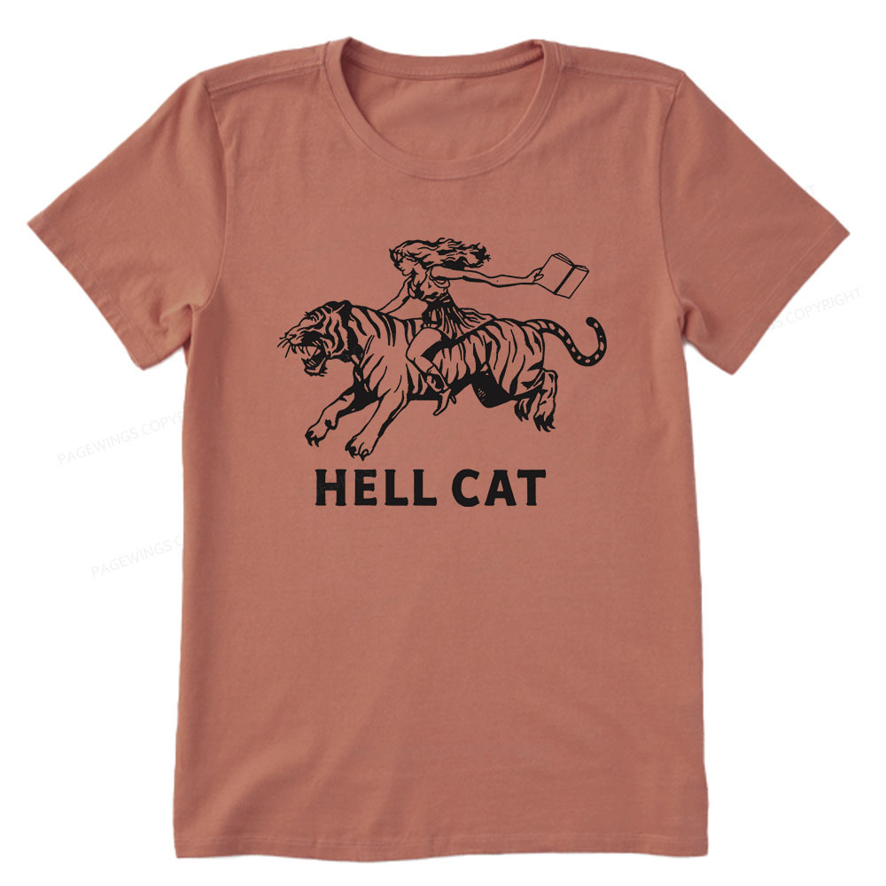 Pagewings Cowgirl Hell Cat  Unisex Classic T-shirt