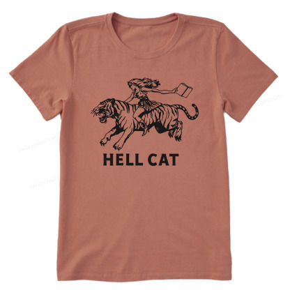 Pagewings Cowgirl Hell Cat  Unisex Classic T-shirt