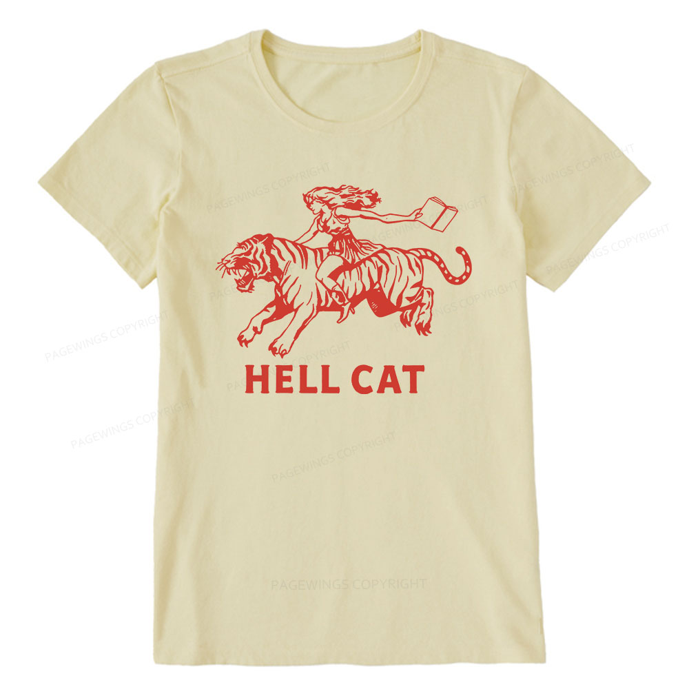 Pagewings Cowgirl Hell Cat  Unisex Classic T-shirt