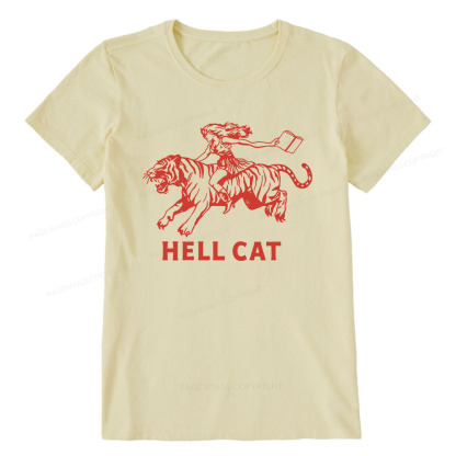 Pagewings Cowgirl Hell Cat  Unisex Classic T-shirt