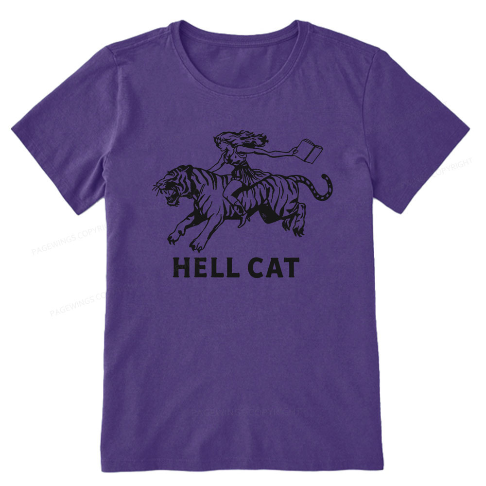 Pagewings Cowgirl Hell Cat  Unisex Classic T-shirt