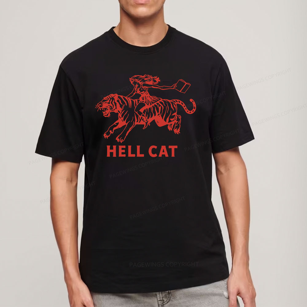 Pagewings Cowgirl Hell Cat  Unisex Classic T-shirt