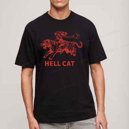 Pagewings Cowgirl Hell Cat  Unisex Classic T-shirt