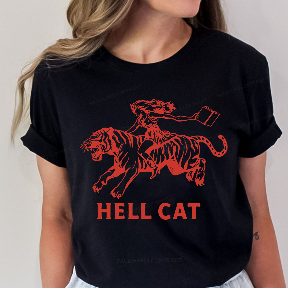 Pagewings Cowgirl Hell Cat  Unisex Classic T-shirt