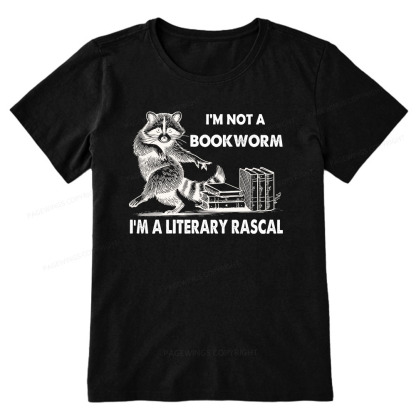 Pagewings I'm Not A Bookworm I'm A Literary Rascal Unisex Classic T-shirt