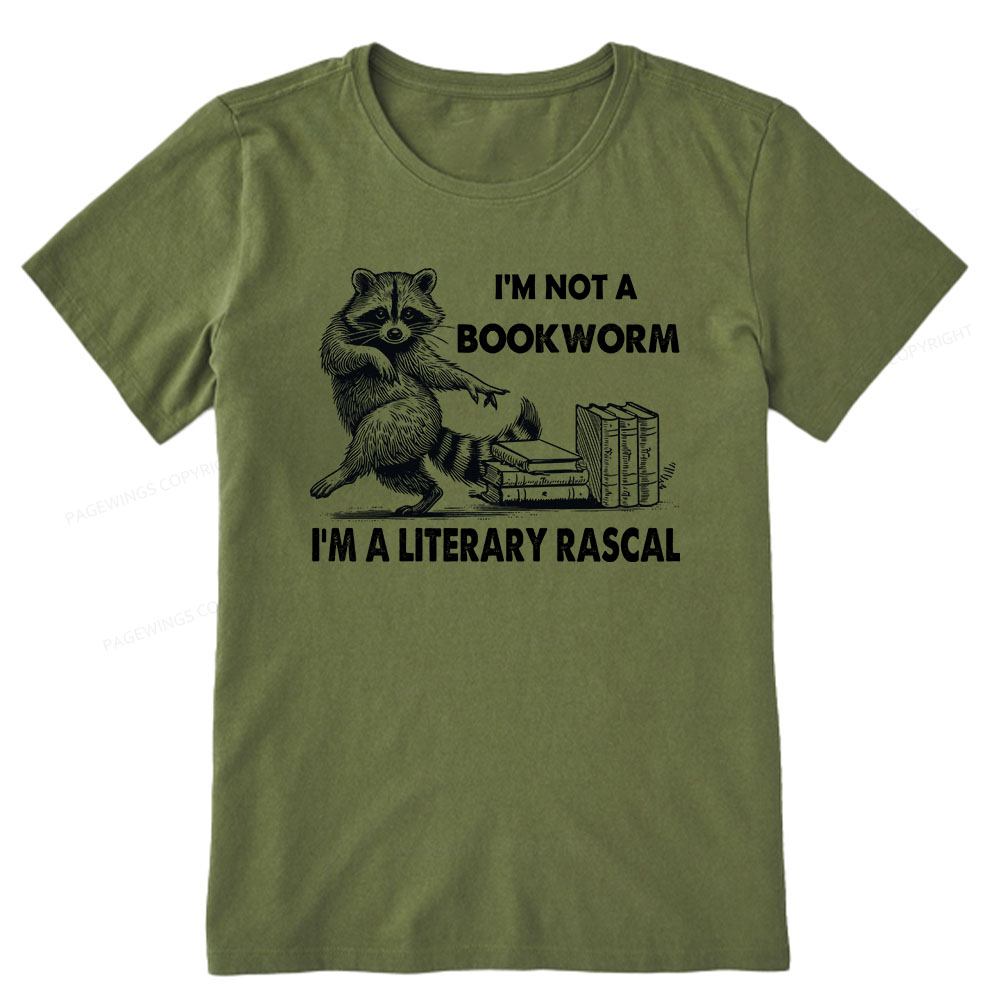 Pagewings I'm Not A Bookworm I'm A Literary Rascal Unisex Classic T-shirt