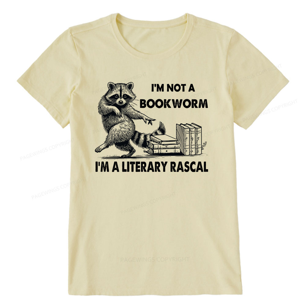 Pagewings I'm Not A Bookworm I'm A Literary Rascal Unisex Classic T-shirt