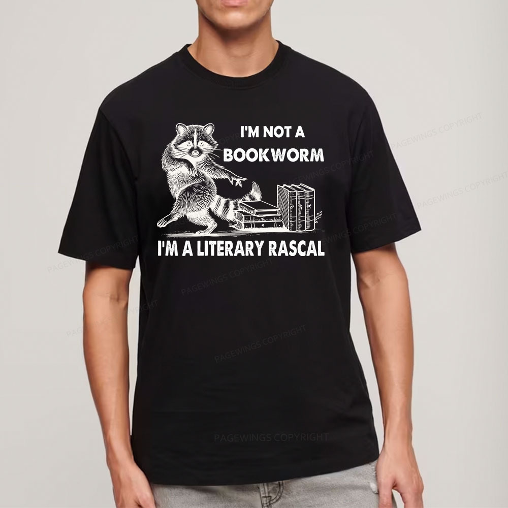 Pagewings I'm Not A Bookworm I'm A Literary Rascal Unisex Classic T-shirt