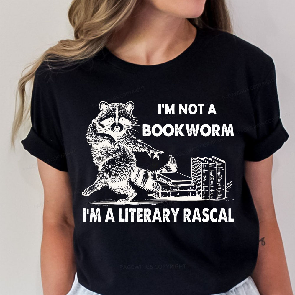 Pagewings I'm Not A Bookworm I'm A Literary Rascal Unisex Classic T-shirt