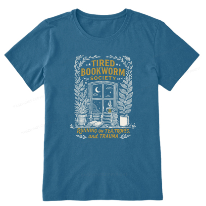 Pagewings Tired Bookworm Society Unisex Classic T-shirt