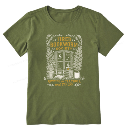 Pagewings Tired Bookworm Society Unisex Classic T-shirt