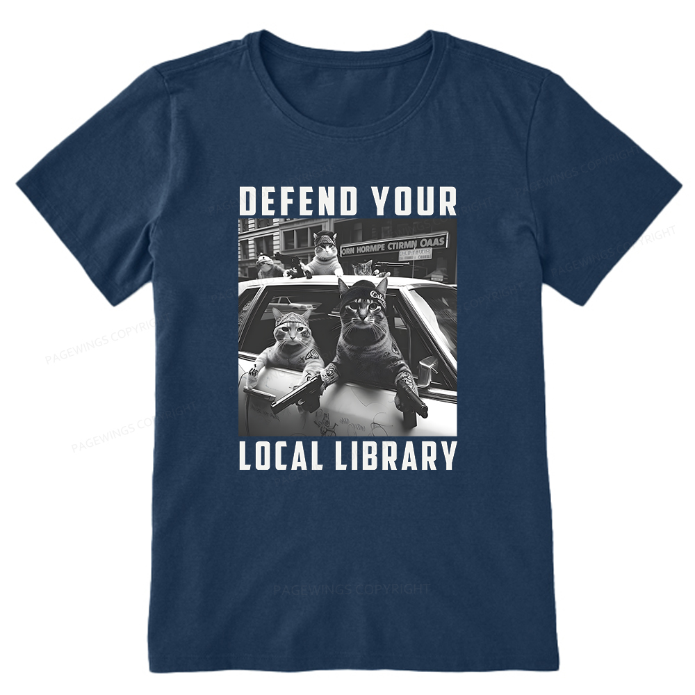 Pagewings Defend Your Local Library Unisex Classic T-shirt